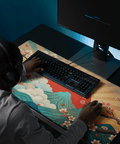 Tapis De Souris Japonais Sakura Montagnes Bleues - La Planète Gaming