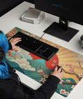 Tapis De Souris Japonais Sakura Montagnes Bleues - La Planète Gaming