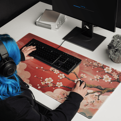Tapis de Souris Japonais Sakura Soleil Levant - La Planète Gaming