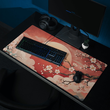 Tapis de Souris Japonais Sakura Soleil Levant - La Planète Gaming