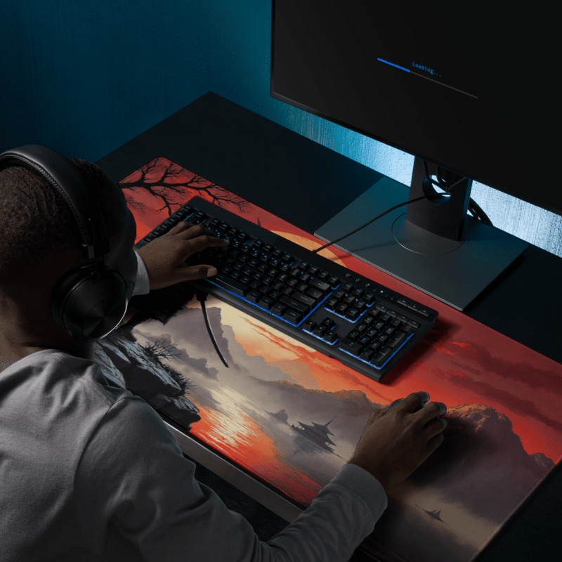 Tapis De Souris Japonais Samouraï Armure Katana - La Planète Gaming