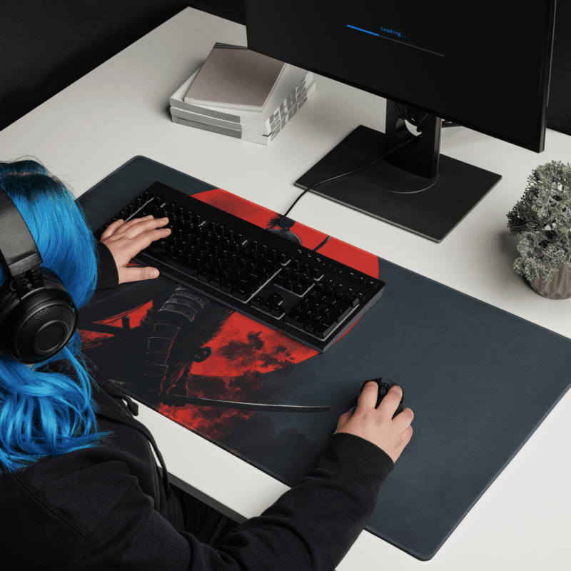 Tapis De Souris Japonais Samouraï Obscure - La Planète Gaming
