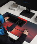 Tapis De Souris Japonais Samouraï Silhouette - La Planète Gaming