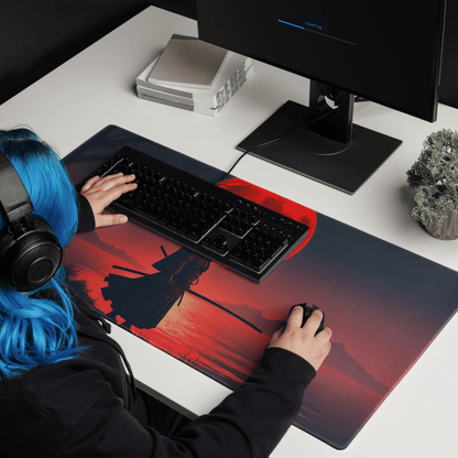 Tapis De Souris Japonais Samouraï Silhouette - La Planète Gaming