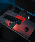 Tapis De Souris Japonais Samouraï Silhouette - La Planète Gaming