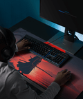 Tapis De Souris Japonais Samouraï Silhouette - La Planète Gaming