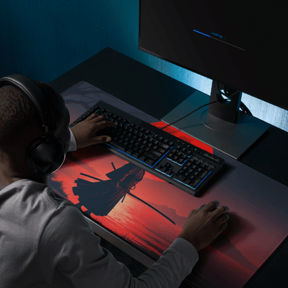 Tapis De Souris Japonais Samouraï Silhouette - La Planète Gaming