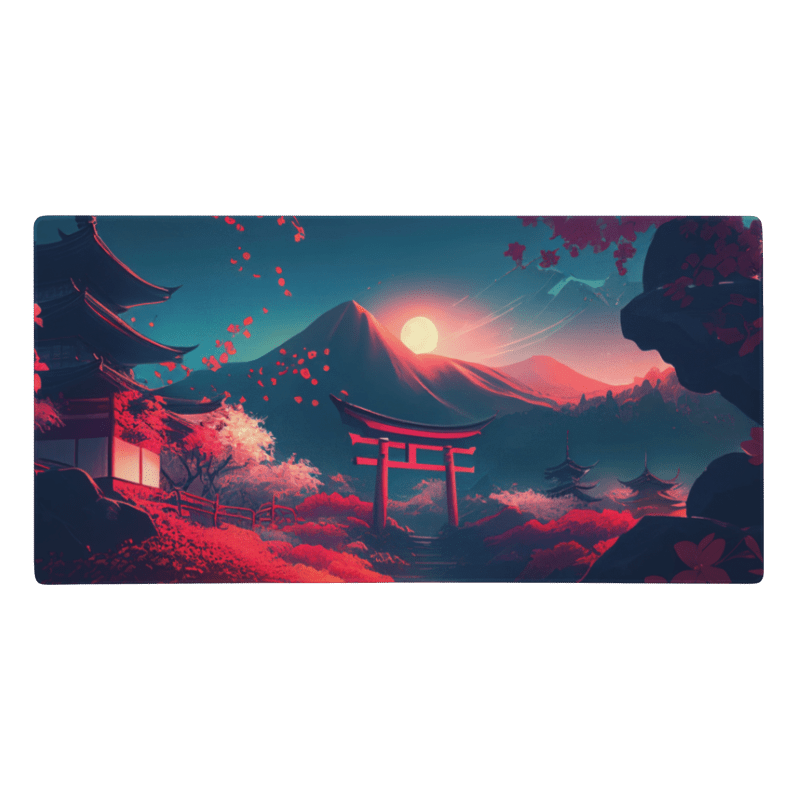 Tapis De Souris Japonais Soleil Levant Sakura - La Planète Gaming