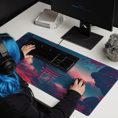 Tapis De Souris Japonais Soleil Levant Sakura - La Planète Gaming