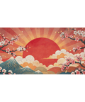 Tapis De Souris Japonais Ukiyo - e Mont Fuji Sakura - La Planète Gaming
