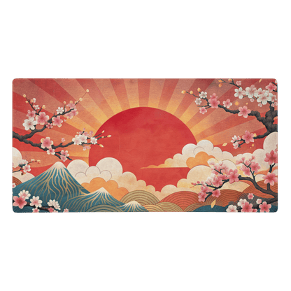 Tapis De Souris Japonais Ukiyo - e Mont Fuji Sakura - La Planète Gaming