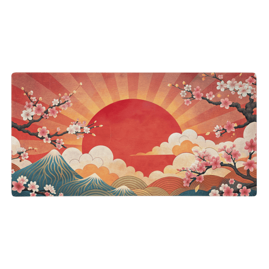 Tapis De Souris Japonais Ukiyo - e Mont Fuji Sakura - La Planète Gaming