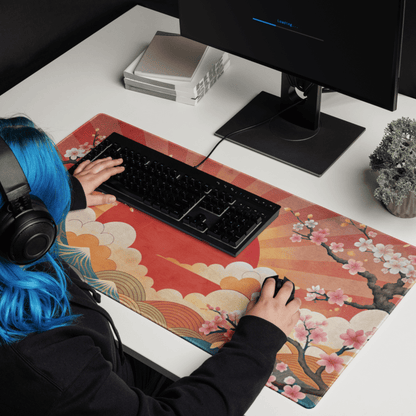 Tapis De Souris Japonais Ukiyo - e Mont Fuji Sakura - La Planète Gaming