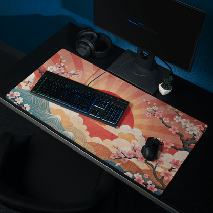 Tapis De Souris Japonais Ukiyo - e Mont Fuji Sakura - La Planète Gaming