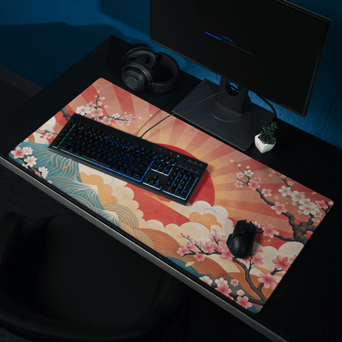 Tapis De Souris Japonais Ukiyo - e Mont Fuji Sakura - La Planète Gaming