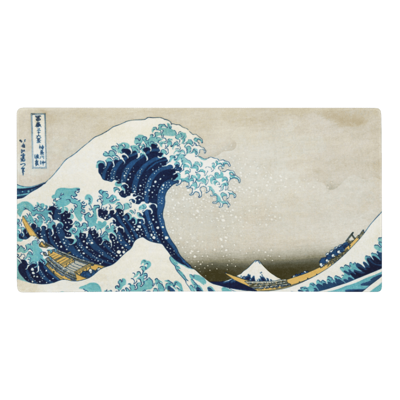Tapis De Souris Japonais Vague d’Hokusai - La Planète Gaming