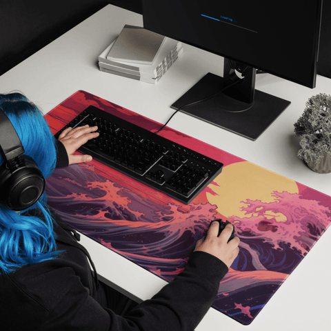 Tapis De Souris Japonais Vague du Soleil Levant - La Planète Gaming