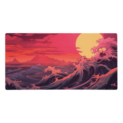 Tapis De Souris Japonais Vague du Soleil Levant - La Planète Gaming