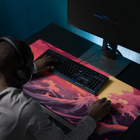 Tapis De Souris Japonais Vague du Soleil Levant - La Planète Gaming