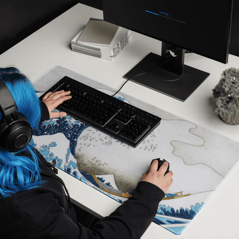 Tapis De Souris Japonais Vague Impériale - La Planète Gaming