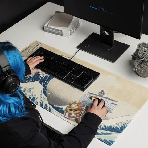Tapis De Souris Japonais Vague Pirate - La Planète Gaming