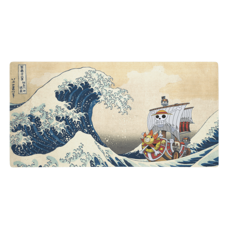 Tapis De Souris Japonais Vague Pirate - La Planète Gaming