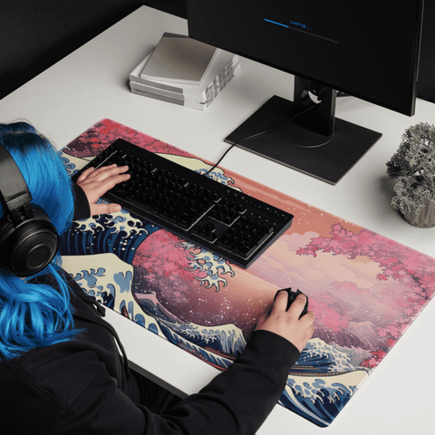 Tapis De Souris Japonais Vague Sakura - La Planète Gaming
