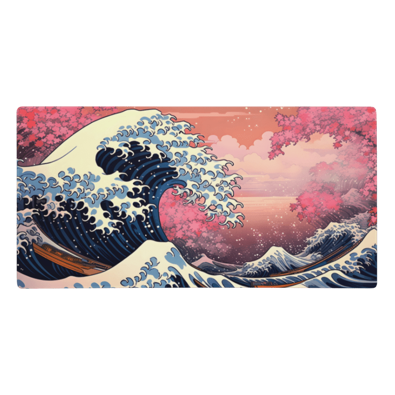 Tapis De Souris Japonais Vague Sakura - La Planète Gaming