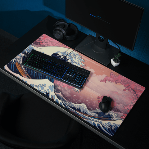 Tapis De Souris Japonais Vague Sakura - La Planète Gaming
