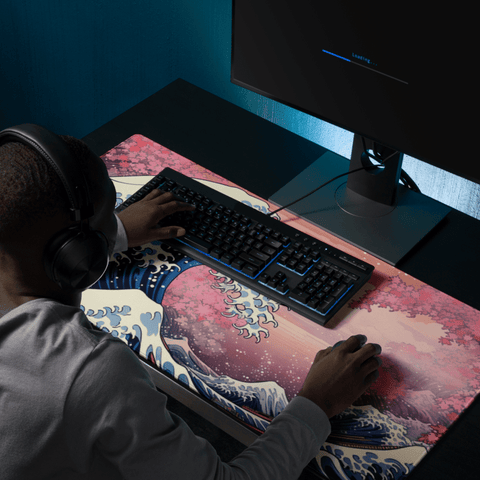 Tapis De Souris Japonais Vague Sakura - La Planète Gaming