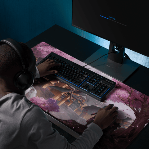 Tapis De Souris Japonais Village Sakura Impérial - La Planète Gaming