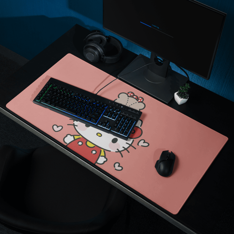 Tapis De Souris Kawaii Chaton Blanc Mignon - La Planète Gaming