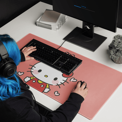 Tapis De Souris Kawaii Chaton Blanc Mignon - La Planète Gaming