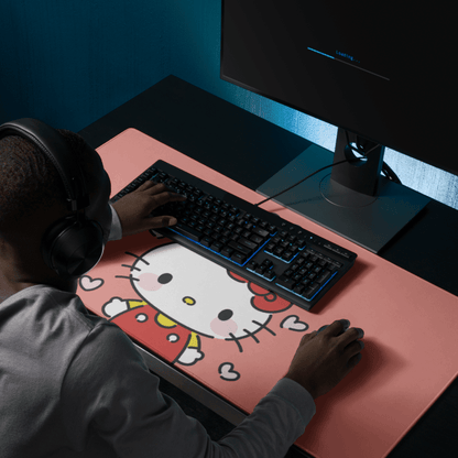 Tapis De Souris Kawaii Chaton Blanc Mignon - La Planète Gaming