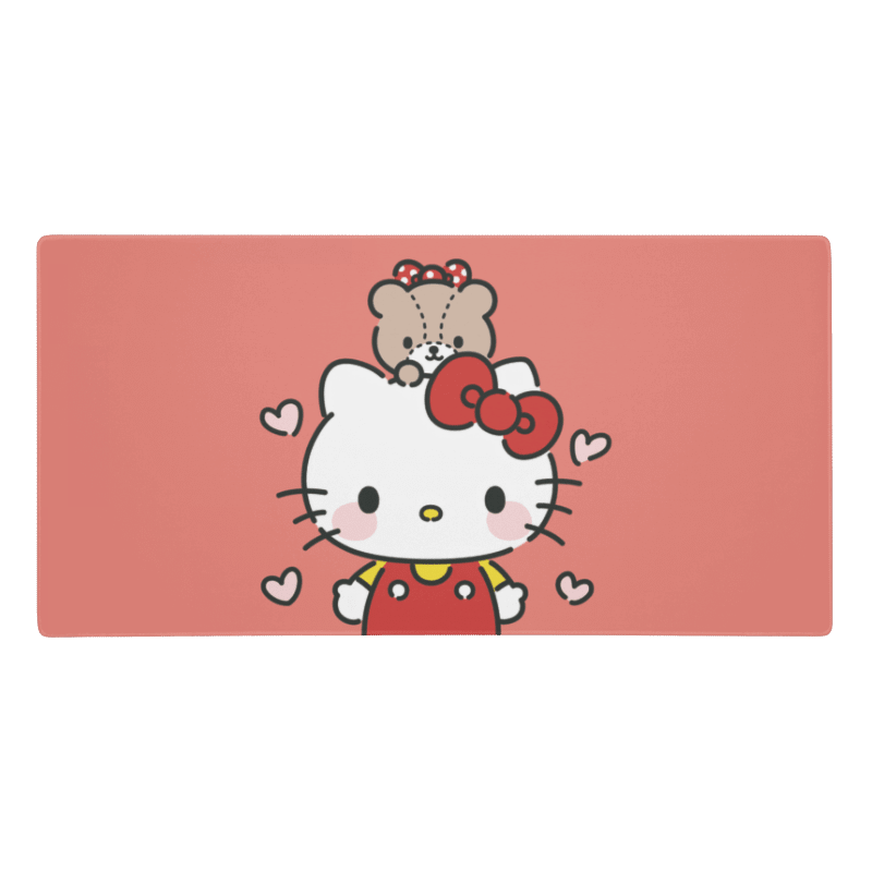 Tapis De Souris Kawaii Chaton Blanc Mignon - La Planète Gaming