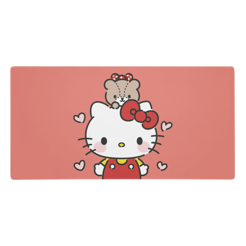 Tapis De Souris Kawaii Chaton Blanc Mignon - La Planète Gaming