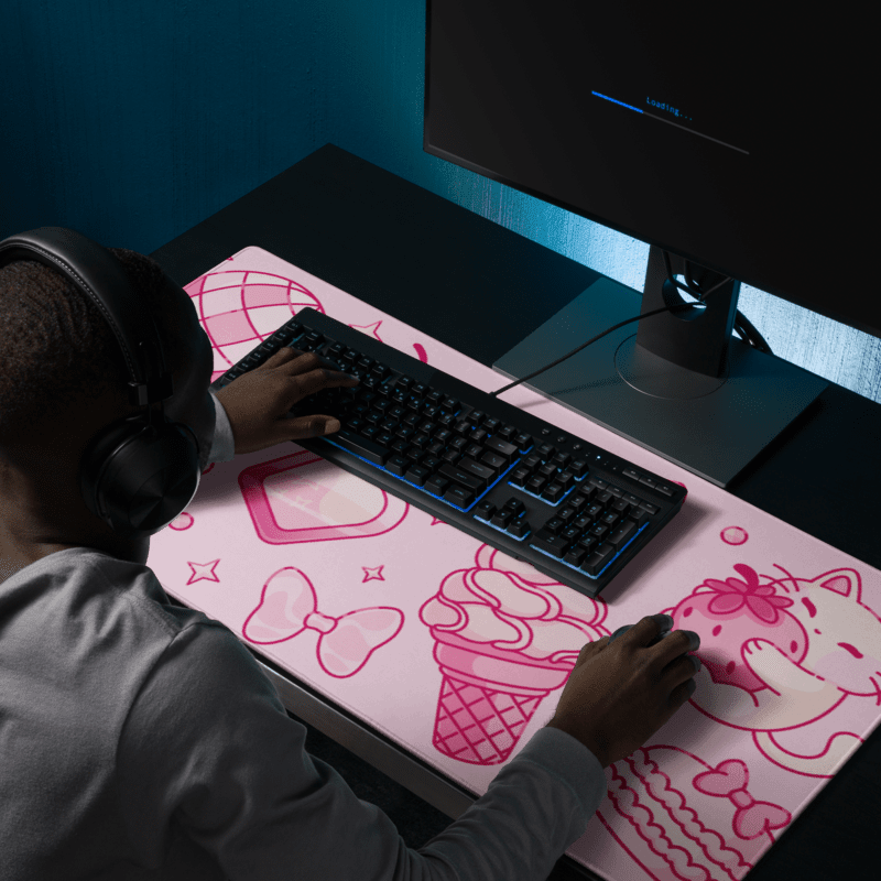 Tapis de Souris Kawaii Chaton Girly - La Planète Gaming
