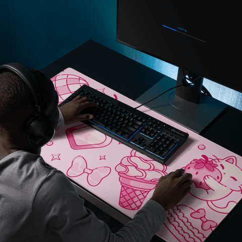 Tapis de Souris Kawaii Chaton Girly - La Planète Gaming