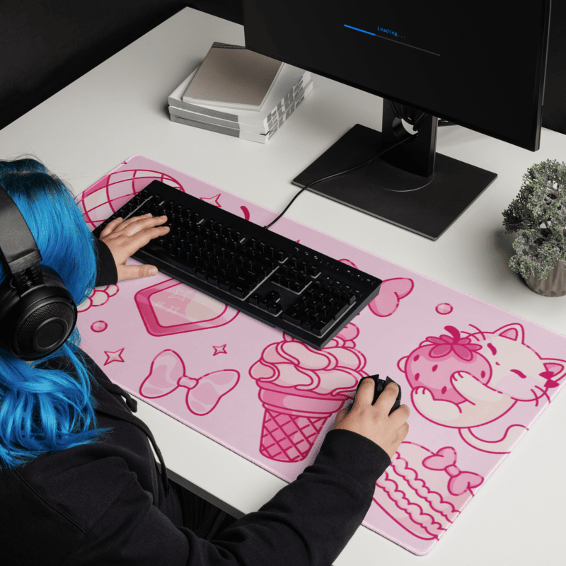 Tapis de Souris Kawaii Chaton Girly - La Planète Gaming