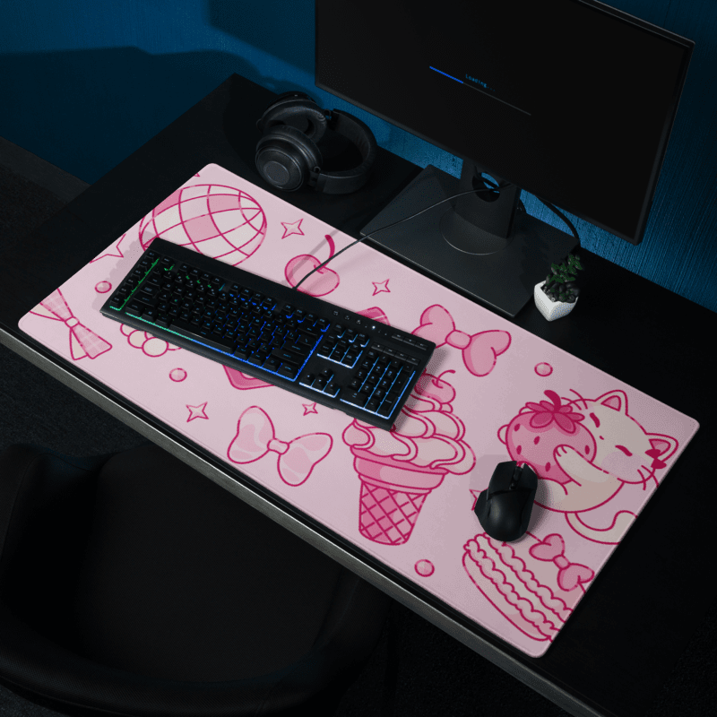 Tapis de Souris Kawaii Chaton Girly - La Planète Gaming