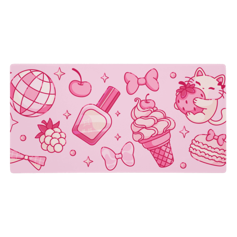 Tapis de Souris Kawaii Chaton Girly - La Planète Gaming