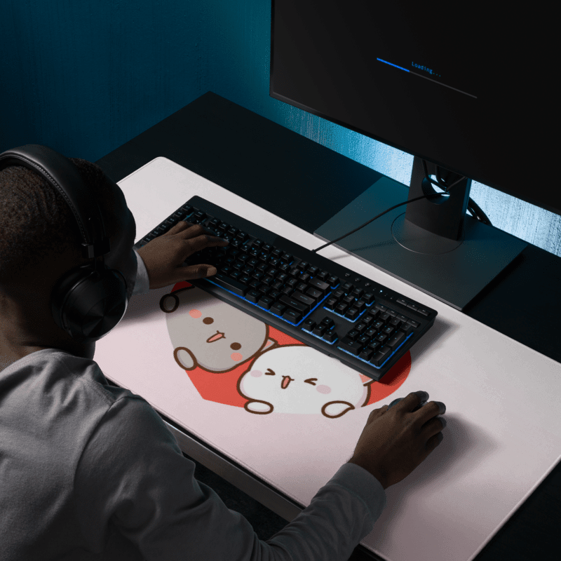 Tapis de Souris Kawaii Chatons Amoureux - La Planète Gaming