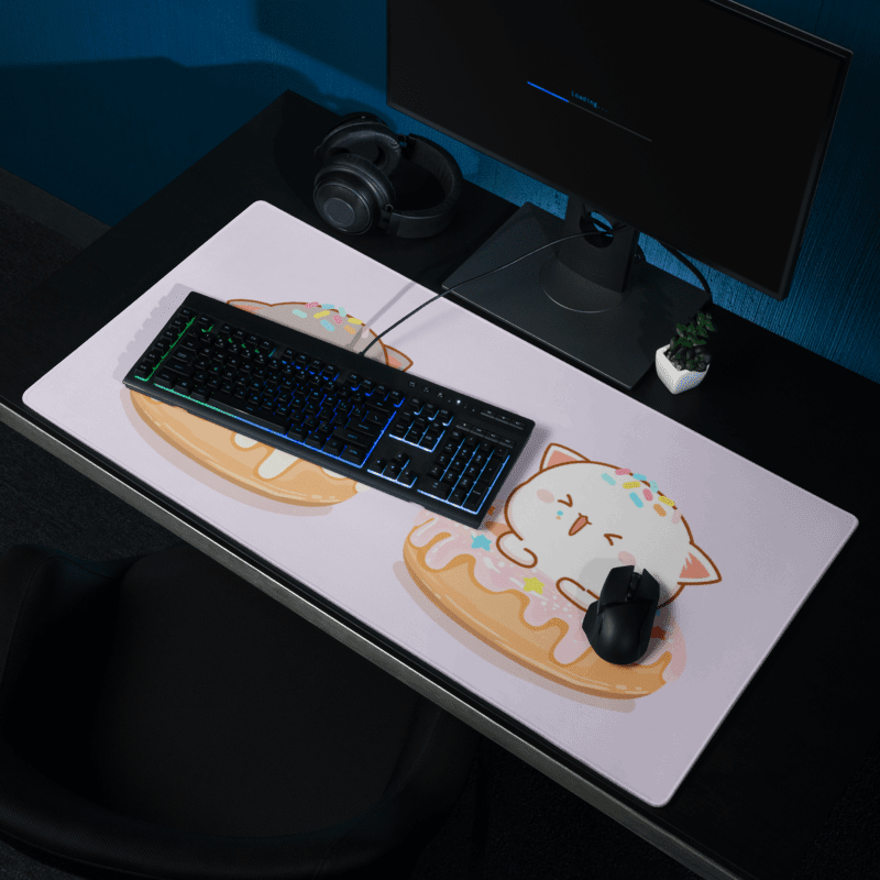 Tapis de Souris Kawaii Chatons Donuts - La Planète Gaming