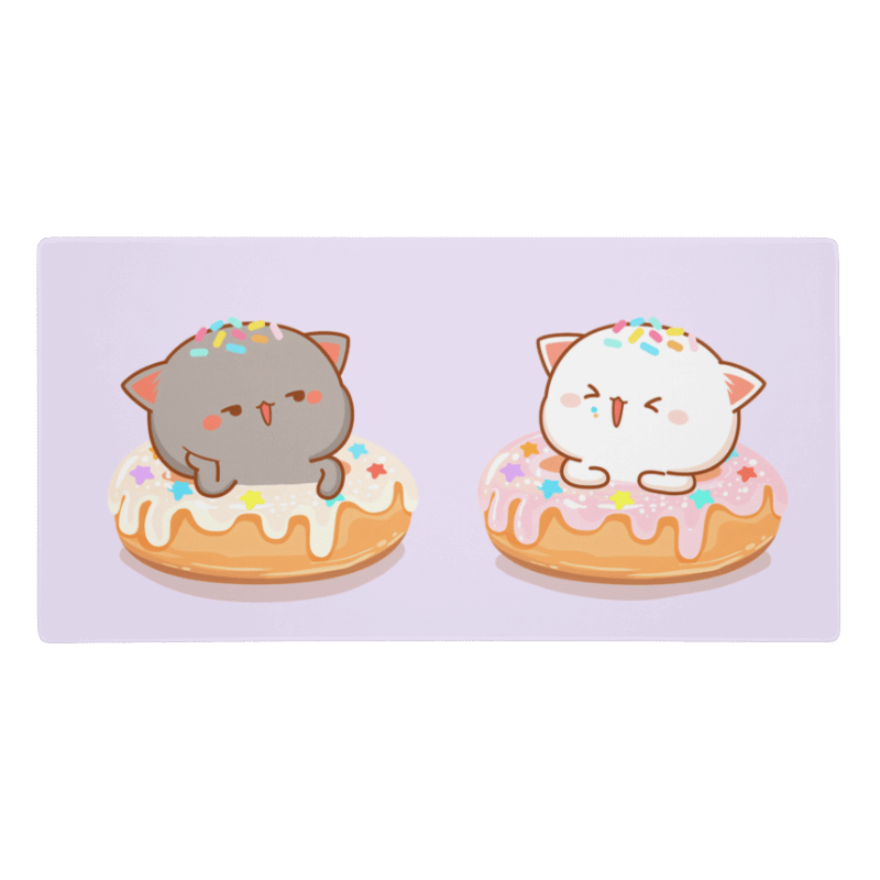 Tapis de Souris Kawaii Chatons Donuts - La Planète Gaming