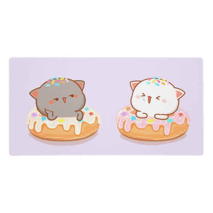 Tapis de Souris Kawaii Chatons Donuts - La Planète Gaming