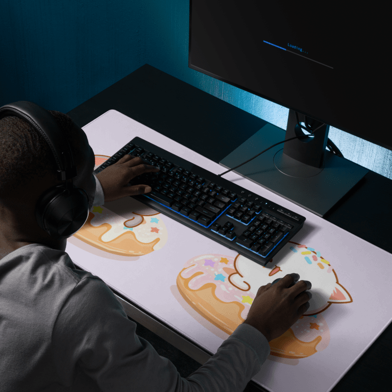 Tapis de Souris Kawaii Chatons Donuts - La Planète Gaming
