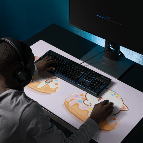 Tapis de Souris Kawaii Chatons Donuts - La Planète Gaming