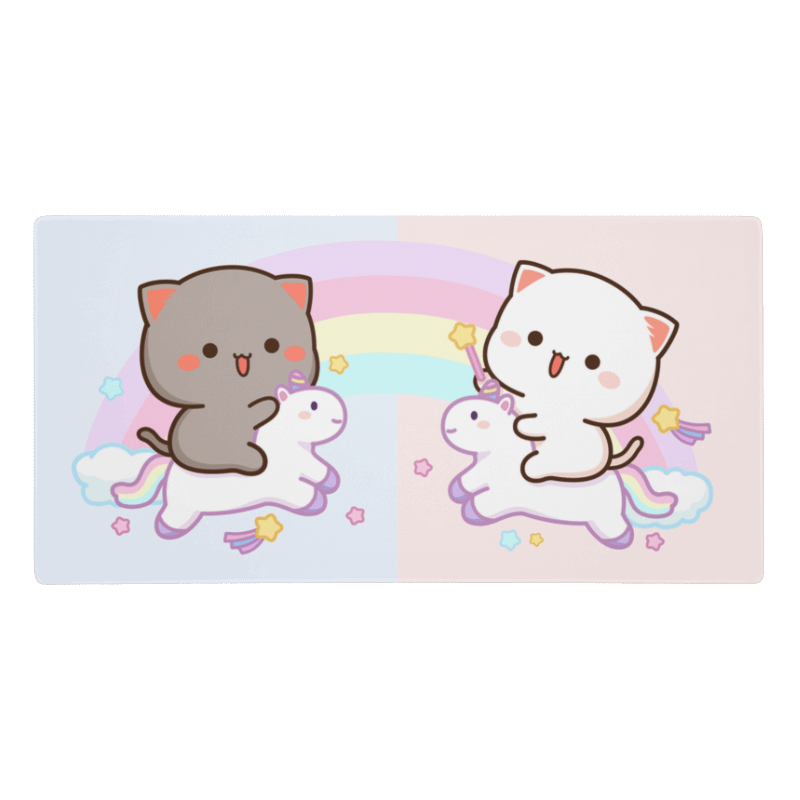 Tapis de Souris Kawaii Chatons Licorne - La Planète Gaming