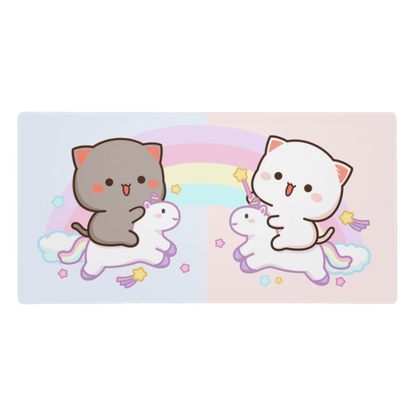 Tapis de Souris Kawaii Chatons Licorne - La Planète Gaming