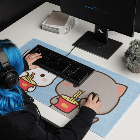 Tapis de Souris Kawaii Chatons Ramen - La Planète Gaming